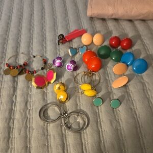 Colorful Assorted Earrings Set